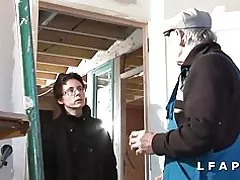 Nobriedis Francijas nopietnu sodomisee gangbang ar papy